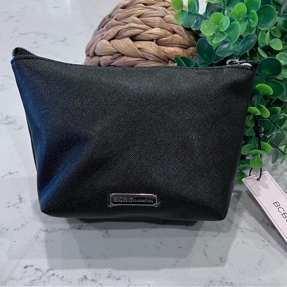 NWT - BCBGeneration Charcoal Accessory Pouch/Makeuo Bag Case